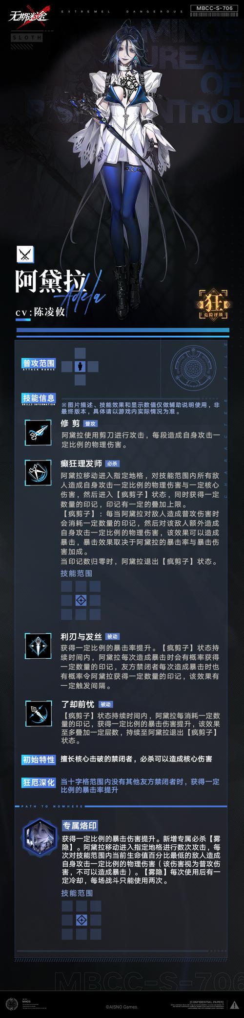 无期迷途阿黛拉强度如何-阿黛拉强度介绍