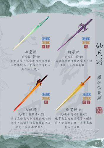 仙剑世界什么武器比较强-强势武器推荐一览