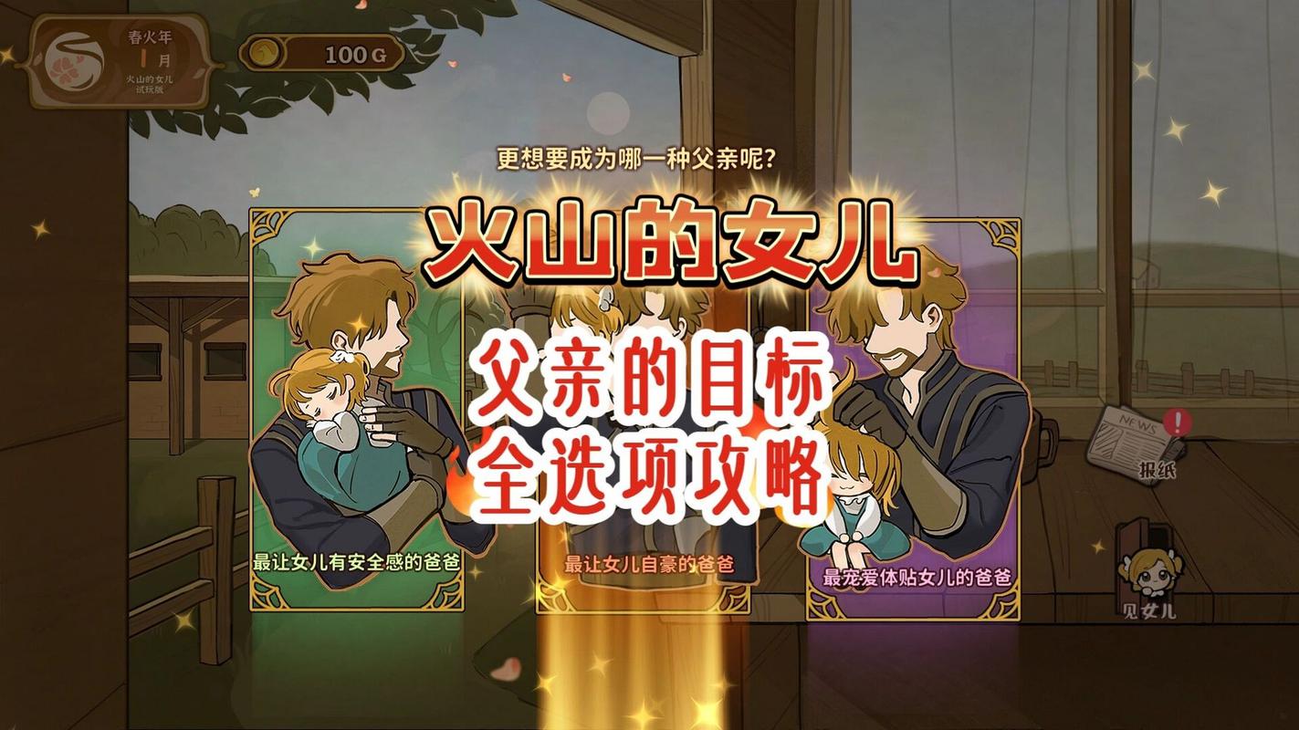 火山的女儿爸爸选择属性变化是什么-爸爸选择属性变化一览