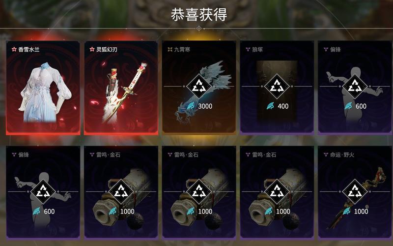 永劫无间凌霄宝箱物品揭秘