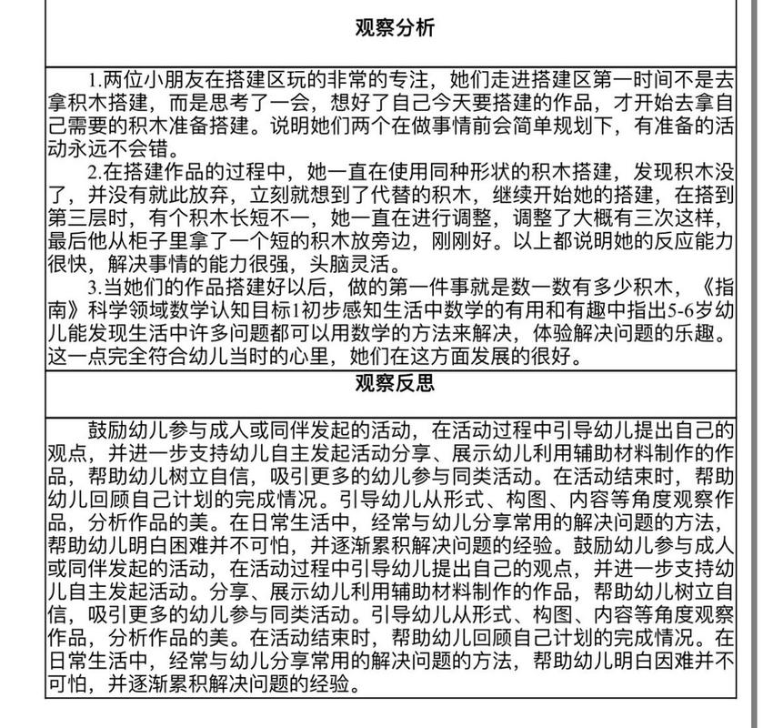 观察并分析
