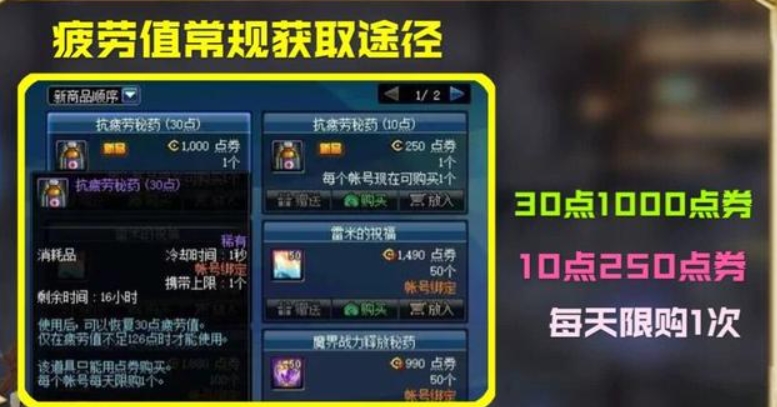 dnf燃烧疲劳值有什么用，dnf燃烧疲劳值怎么关闭