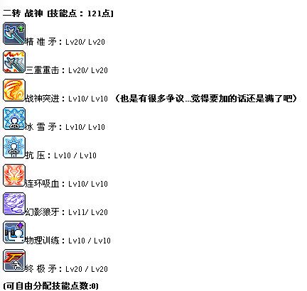 冒险岛战神连招时间