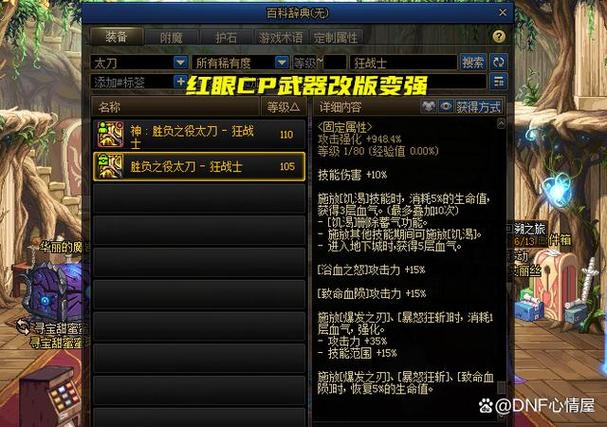 dnf强化武器适合什么职业？dnf强化武器适合什么职业用？