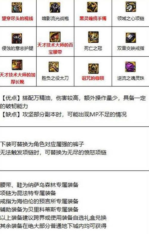 地下城红眼110级装备最佳选择