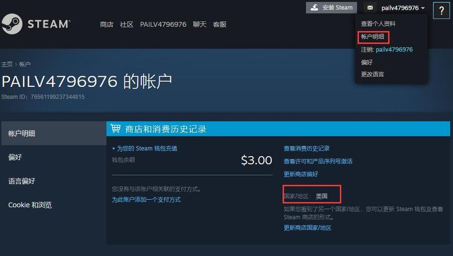 steam怎么看自己的地区