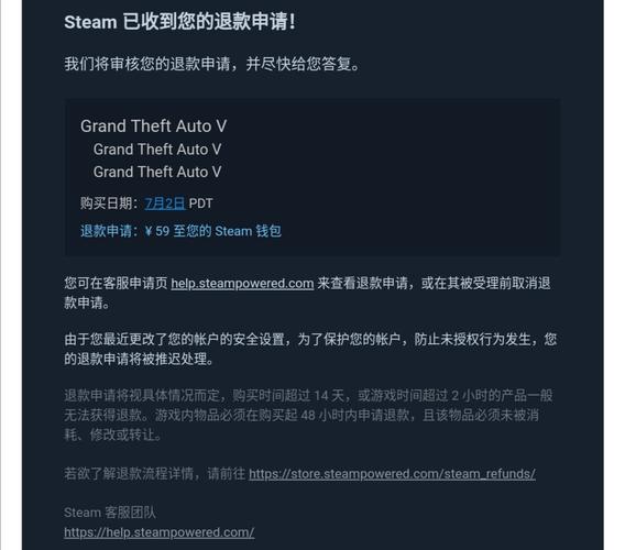 steam购买发生错误多久会退钱回来