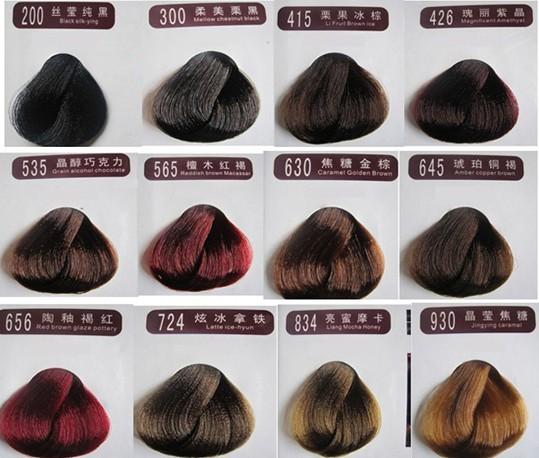 一次性染发剂都有什么颜色的?