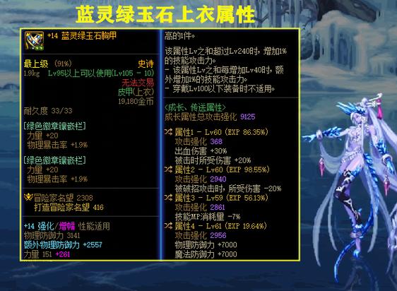 地下城装备词条找谁换？dnf100装备词条？