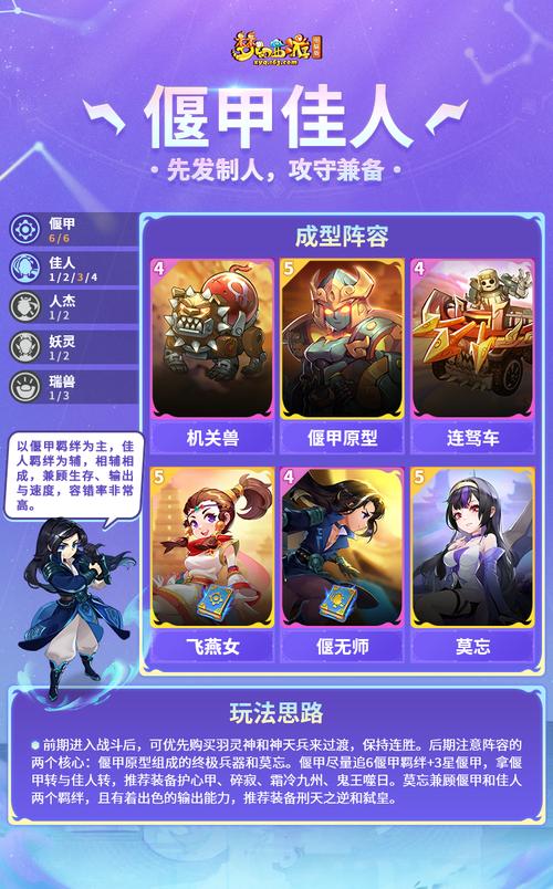 梦幻西游自走棋偃甲流攻略