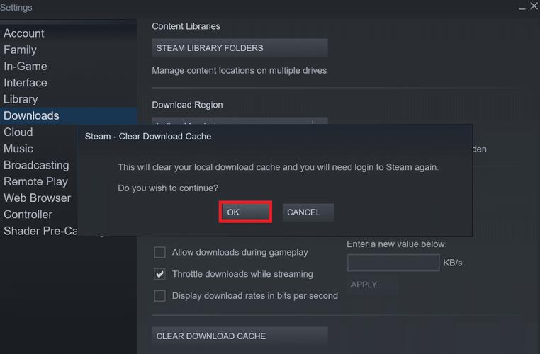如何修复Windows中Steam的内容文件已锁定错误