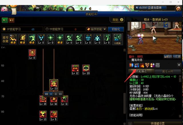 地下城技能属性怎么看，dnf技能等级怎么看