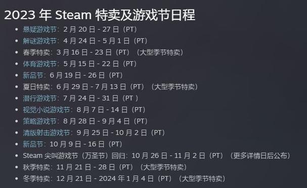 steam什么时候打折