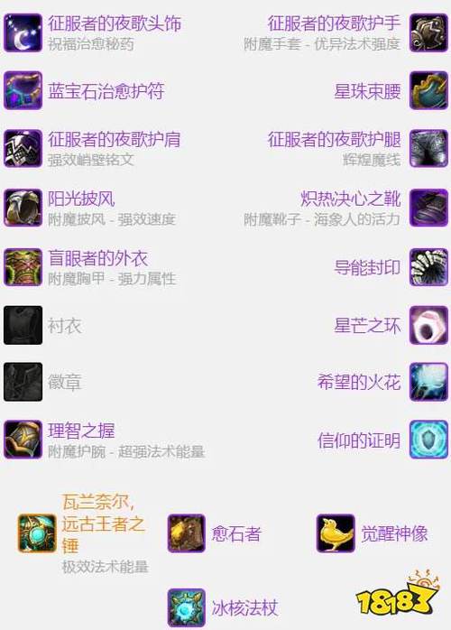 魔兽世界奶德原始宝石搭配攻略