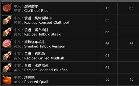 魔兽世界怀旧服烹饪怎么冲1-375(魔兽烹饪专业升级教学)「待收藏...