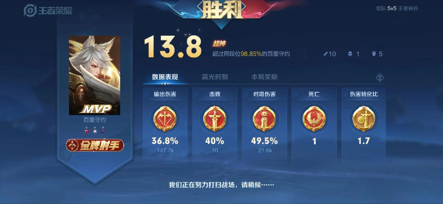 王者荣耀百里守约多少金币可以购买
