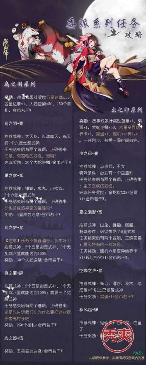 《阴阳师》式神委派任务顺利达成技巧分享介绍_《阴阳师》式神委派任务顺...