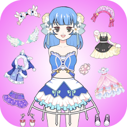 小女孩装扮娃娃小游戏。无广告