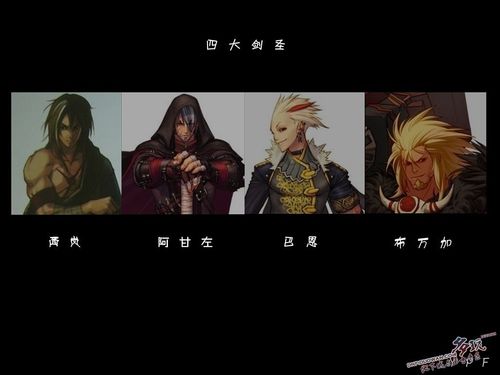 dnf四大剑圣是谁