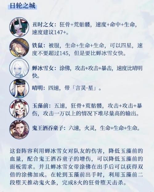 阴阳师雪女御魂怎么搭配-雪女御魂搭配推荐