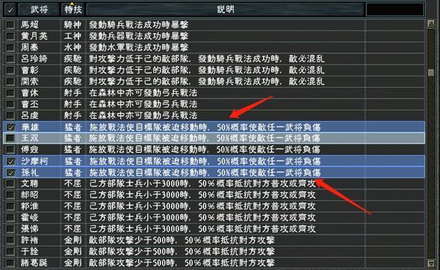 三国志11威力加强版中最佳技能组合方案