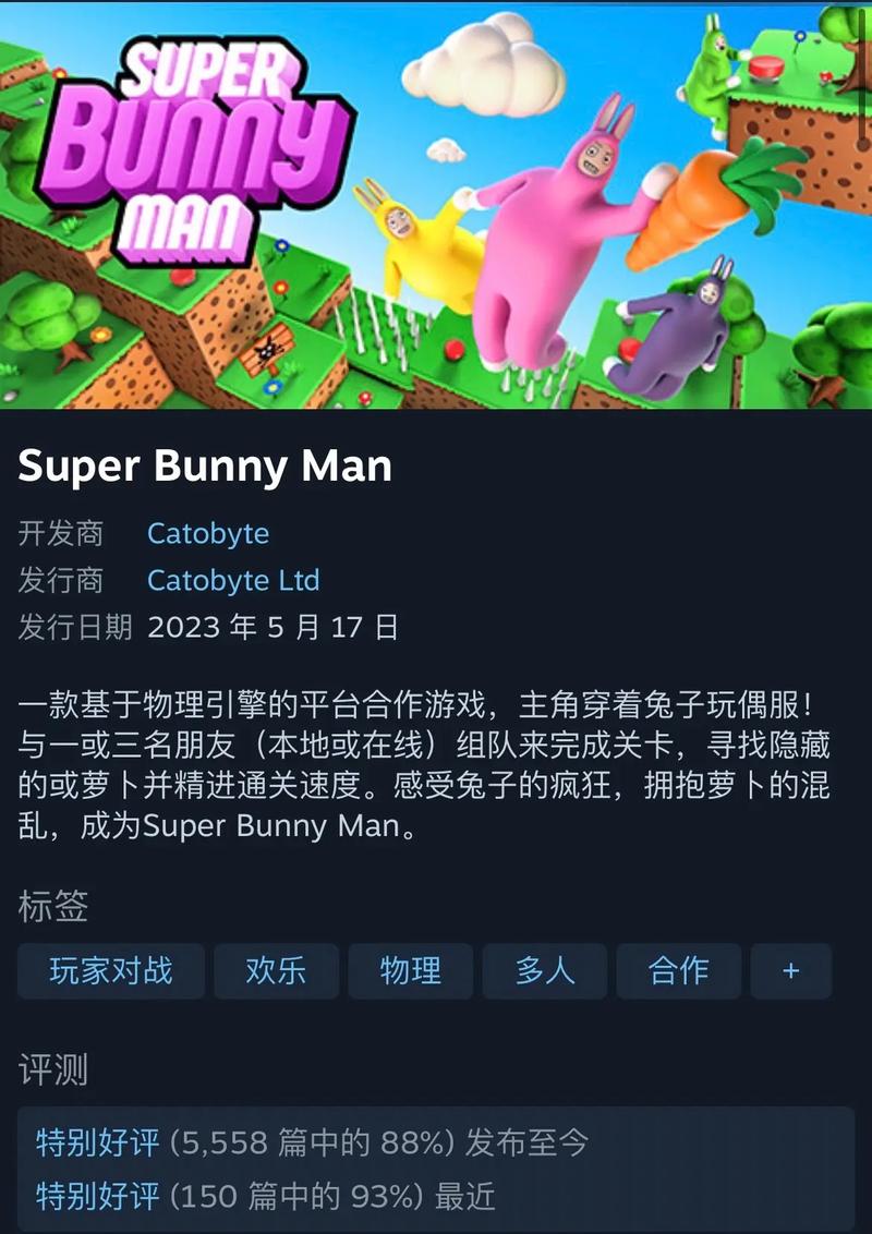 兔子人游戏steam叫什么?