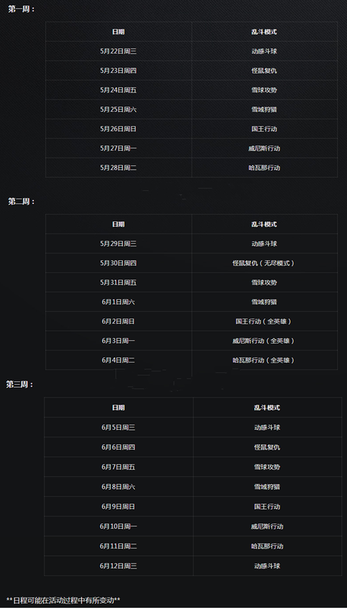 守望先锋周年庆时间是什么时候?