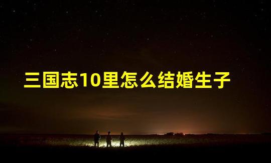 三国志10结婚怎么做