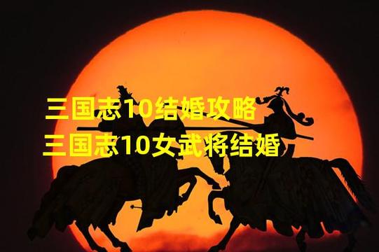 三国志10如何结婚啊