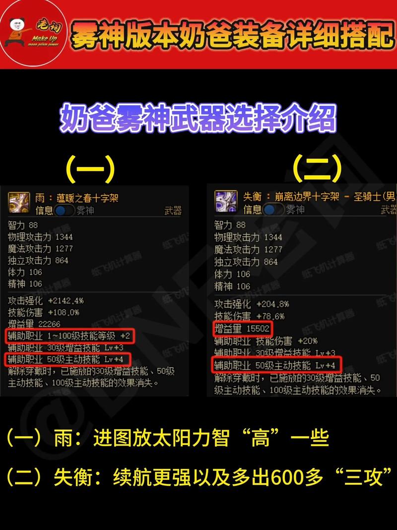 输出奶爸带什么武器