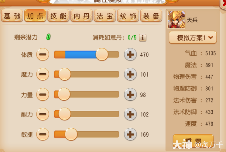 梦幻西游120五开神器地煞组合。求推荐。一般属性的组合就好。没太多钱...