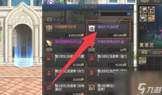 DNF中,彩色徽章可以镶嵌在什么装备上面?