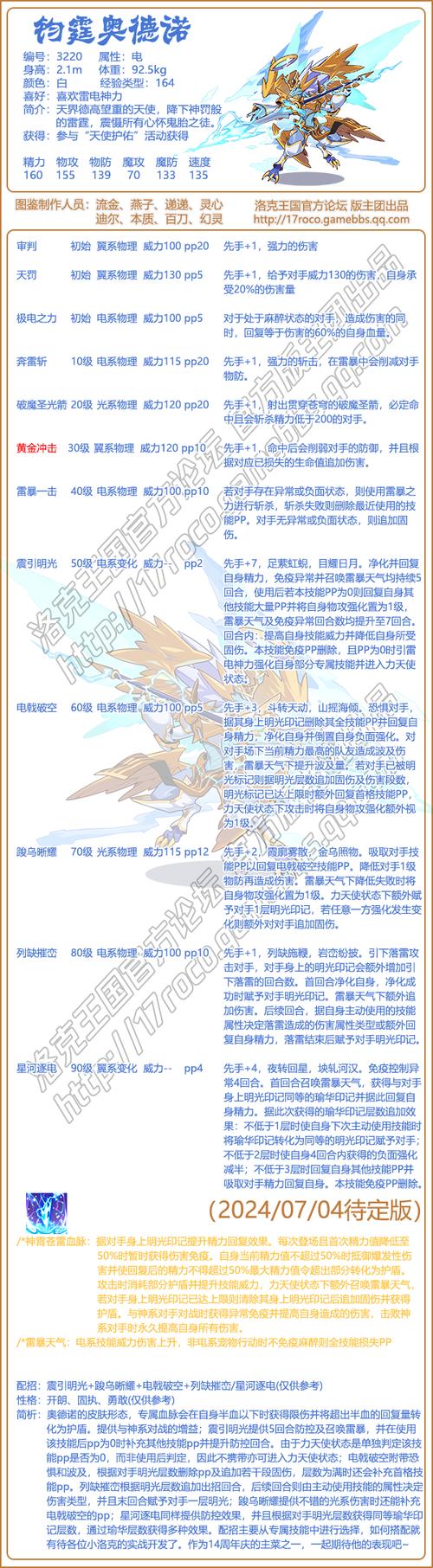 洛克王国封印使者技能表图鉴