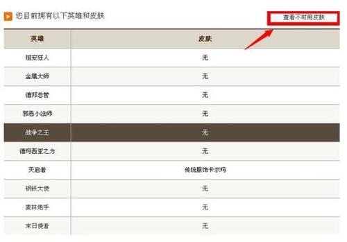 lol怎么查看自己拥有的皮肤