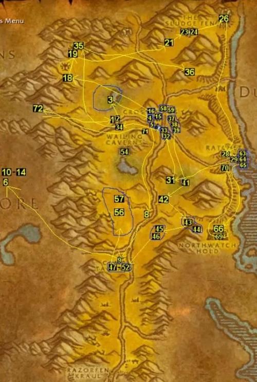 魔兽世界怀旧服部落58-60冬泉谷升级,任务路线详解