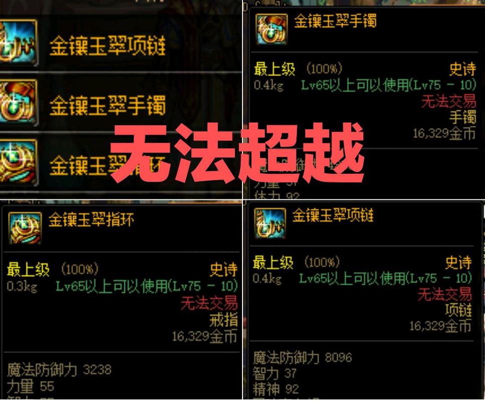 dnf最强首饰三件套排行