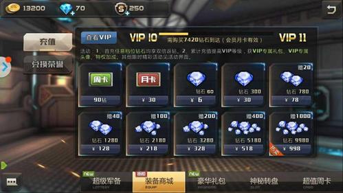 全民枪战vip3要充多少