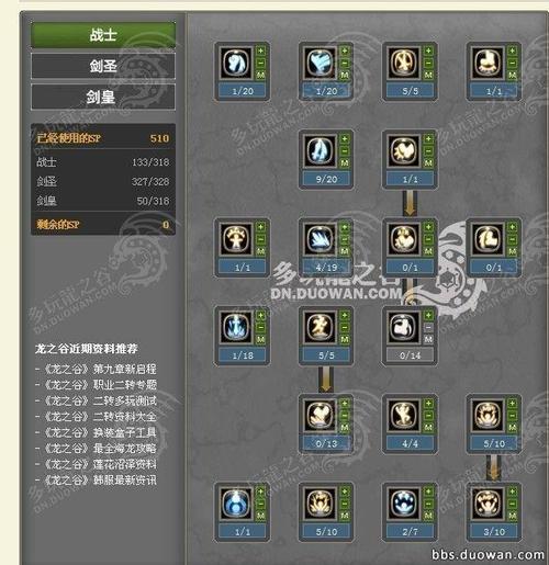 龙之谷剑圣的EX技能有哪些?