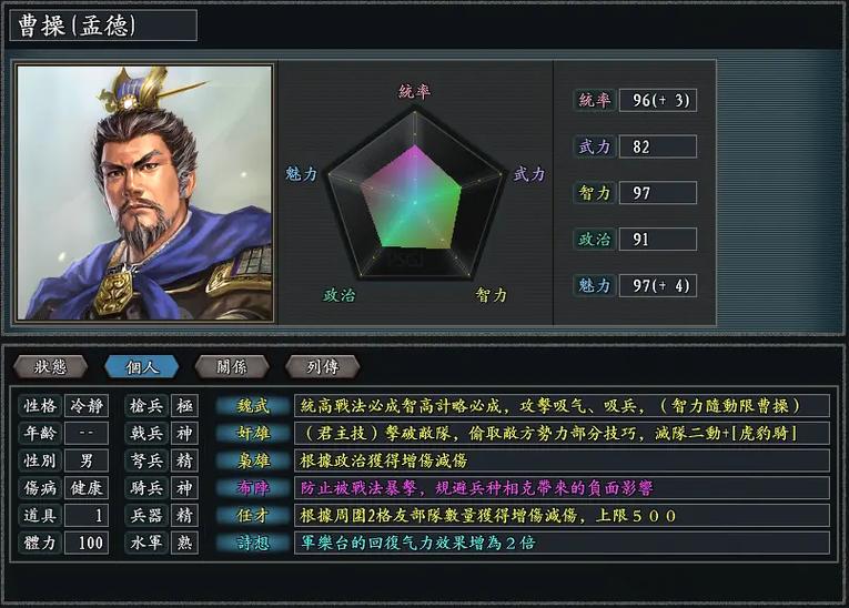 武将风云录的武将系统