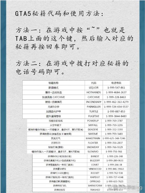 gta5秘籍怎么使用
