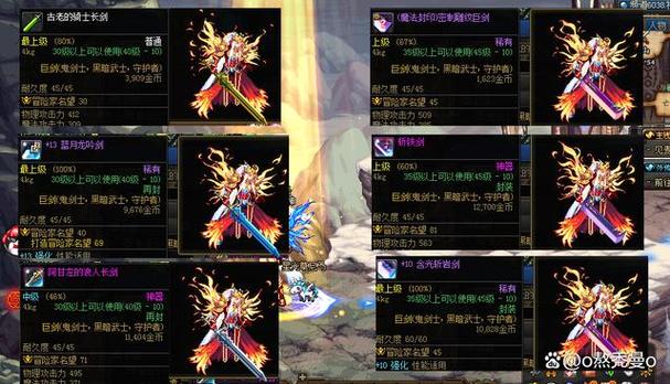 dnf鬼剑士武器外观排行是怎样得?