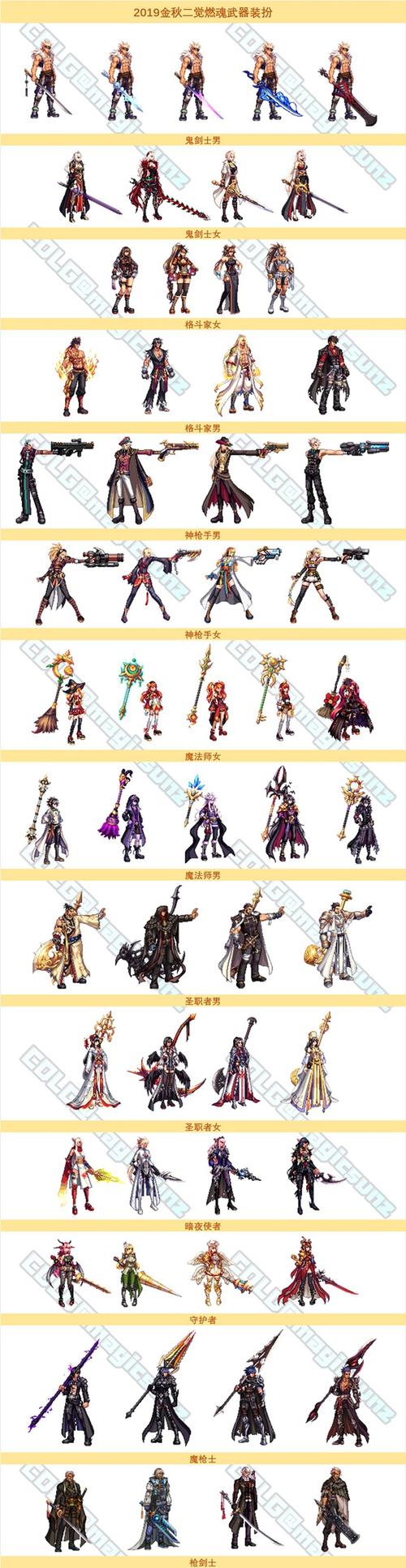 DNF魔枪士100史诗武器外观大全