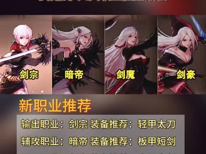 手游dnf女鬼剑四个职业