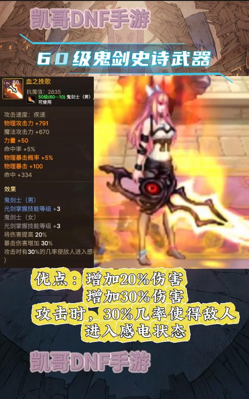 地下城,鬼剑士四个职业各有哪些武器的精通