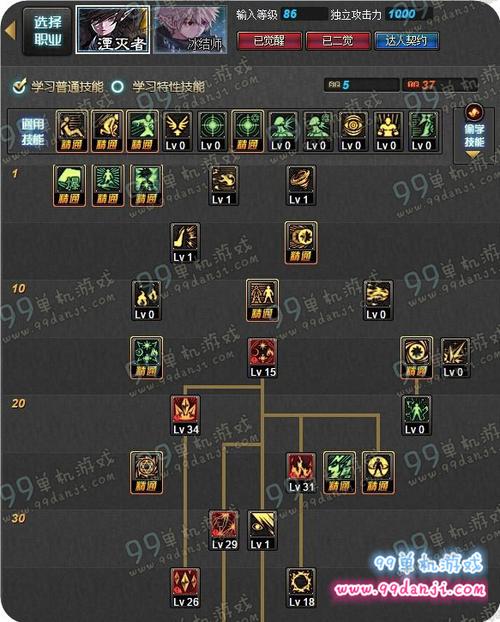 DNF男法师元素爆破魔皇装备和加点求指点!