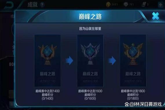 王者荣耀成就每一级需要多少积分