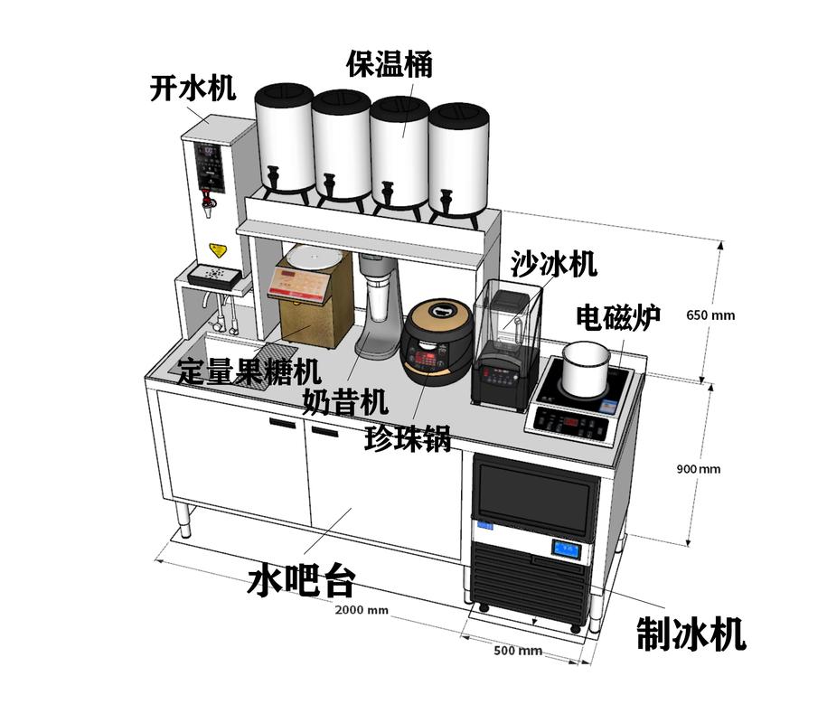 奶茶店设备都有哪些,全套奶茶设备多少钱
