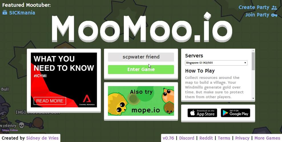 moomoo.io手机版怎么进
