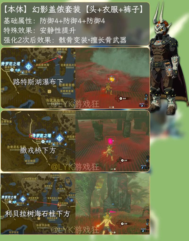 塞尔达荒野之息有多少套装全部套装一览
