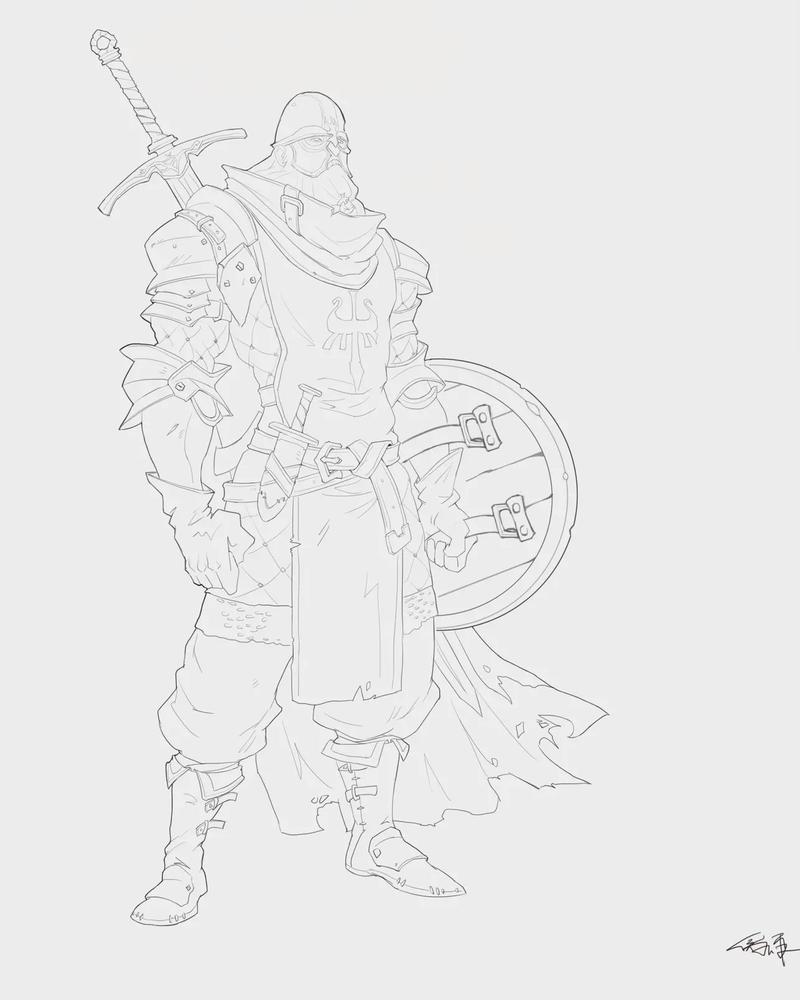 cg插画手绘游戏素材-手绘插画如何画?需要什么材料?